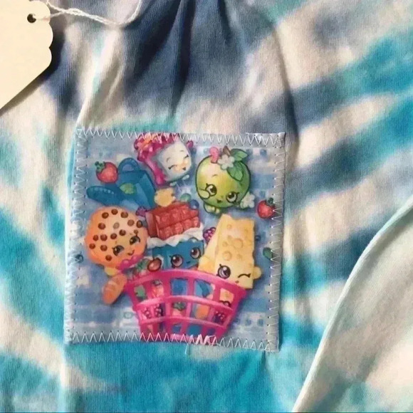 Tie dye matching shopkins shirt and leggings set. - Picture 3 of 6